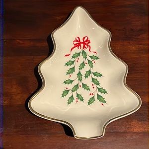NEW Lenox Holiday Dimension Tree Dish NWT